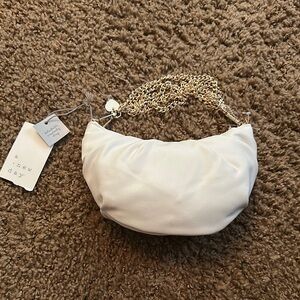 A New Day White Bag with Gold Chain